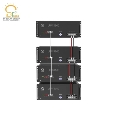 Aprovado pela CE iões de lítio recarregável 48V 100ah LiFePO4 bateria solar com sistema solar BMS para armazenamento de energia solar/solar/eólica